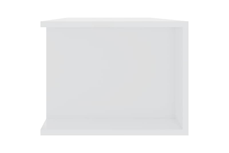 TV-bänk med LED-belysning vit högglans 135x39x30 cm - Vit - Möbler - Tv möbel & mediamöbel - TV bänk & mediabänk