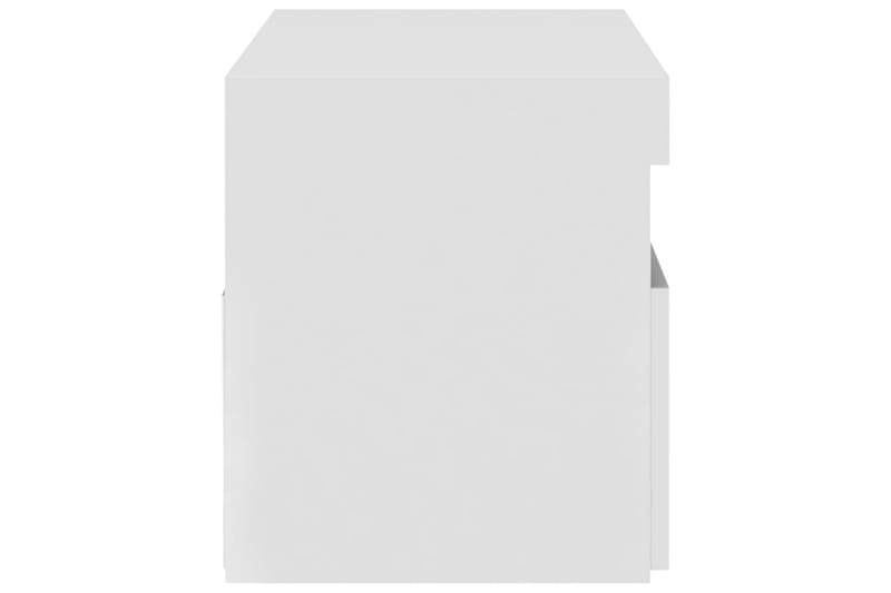 Tv-bänk med LED-belysning vit högglans 75x35x40 cm - Vit - Möbler - Tv möbel & mediamöbel - TV bänk & mediabänk