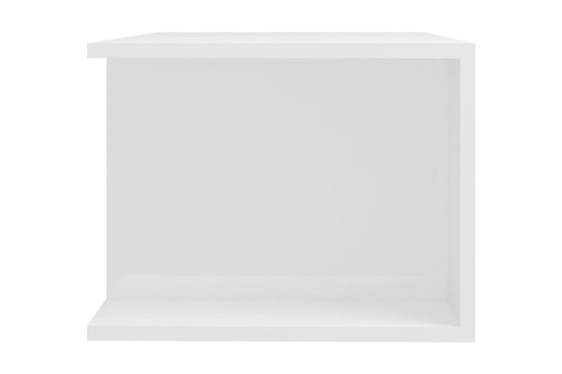 TV-bänk med LED-belysning vit högglans 90x39x30 cm - Vit - Möbler - Tv möbel & mediamöbel - TV bänk & mediabänk