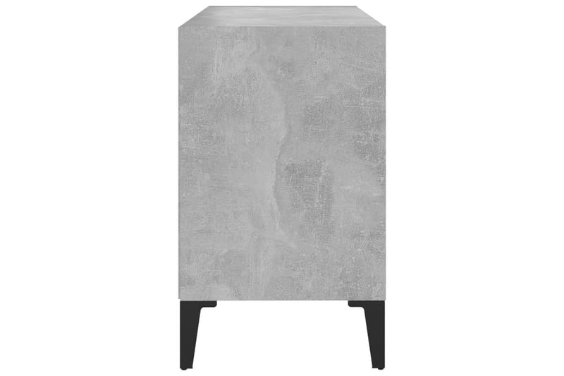 TV-bänk med metallben betonggrå 69,5x30x50 cm - Grå - Möbler - Tv möbel & mediamöbel - TV bänk & mediabänk