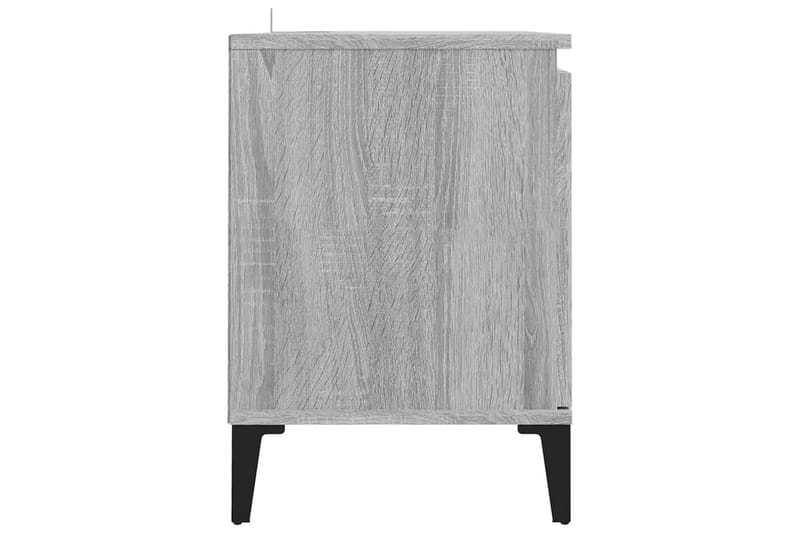 TV-bänk med metallben grå sonoma 103,5x35x50 cm - Grå - Möbler - Tv möbel & mediamöbel - TV bänk & mediabänk