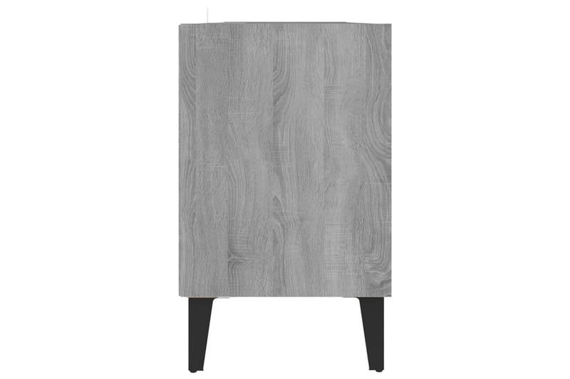 TV-bänk med metallben grå sonoma-ek 103,5x30x50 cm - Grå - Möbler - Tv möbel & mediamöbel - TV bänk & mediabänk