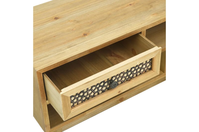 TV-bänk med sniderier brun 120x30x42 cm trä - Brun - Möbler - Tv möbel & mediamöbel - TV bänk & mediabänk