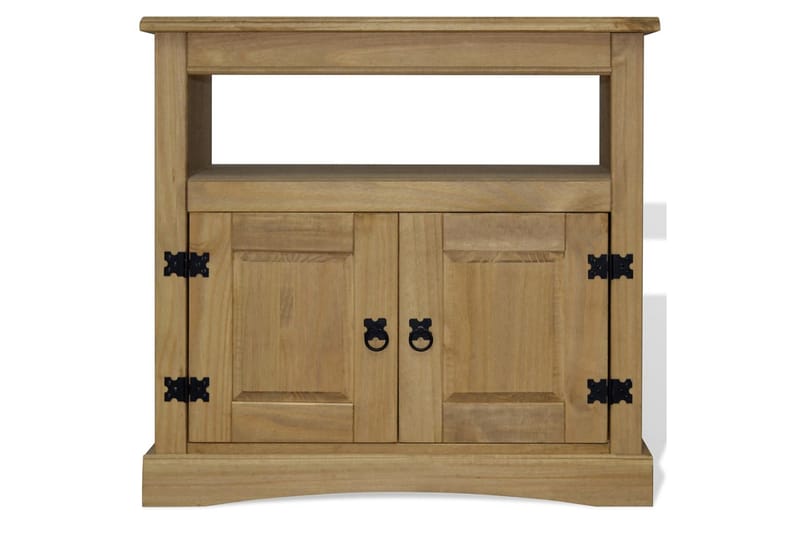 TV-bänk mexikansk Coronastil furu 80x43x78 cm - Brun - Möbler - Tv möbel & mediamöbel - TV bänk & mediabänk