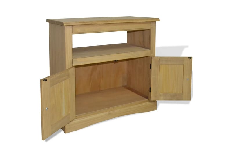 TV-bänk mexikansk Coronastil furu 80x43x78 cm - Brun - Möbler - Tv möbel & mediamöbel - TV bänk & mediabänk