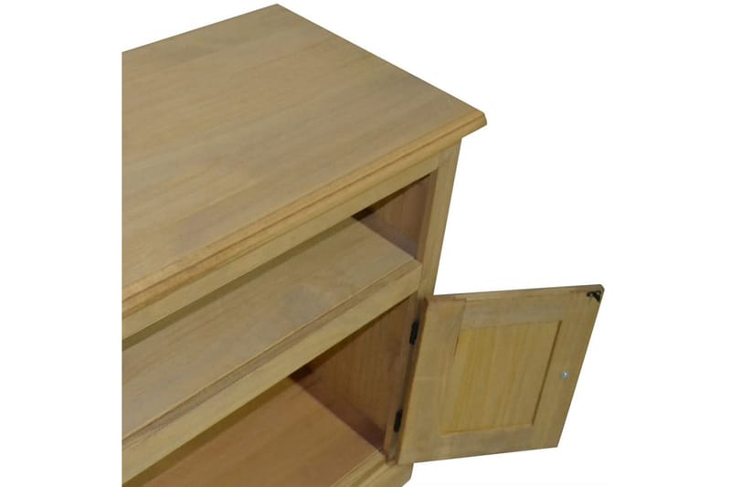 TV-bänk mexikansk Coronastil furu 80x43x78 cm - Brun - Möbler - Tv möbel & mediamöbel - TV bänk & mediabänk