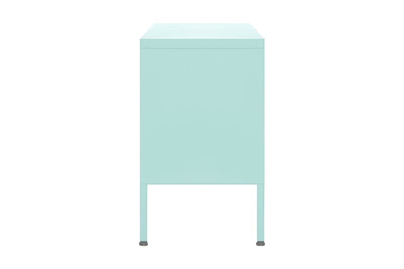 Tv-bänk mintgrön 105x35x50 cm stål - Grön - Möbler - Tv möbel & mediamöbel - TV bänk & mediabänk