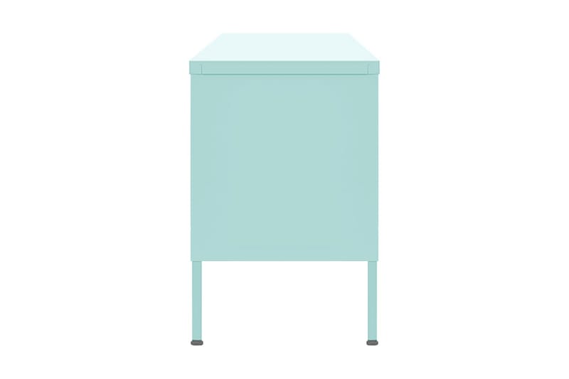 Tv-bänk mintgrön 105x35x50 cm stål - Grön - Möbler - Tv möbel & mediamöbel - TV bänk & mediabänk