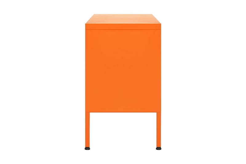 Tv-bänk orange 105x35x50 cm stål - Orange - TV bänk & mediabänk