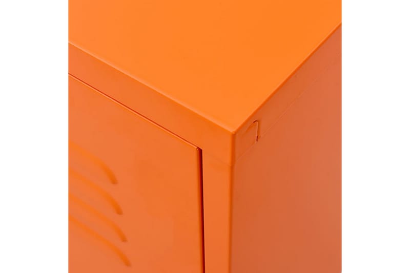 Tv-bänk orange 105x35x50 cm stål - Orange - TV bänk & mediabänk