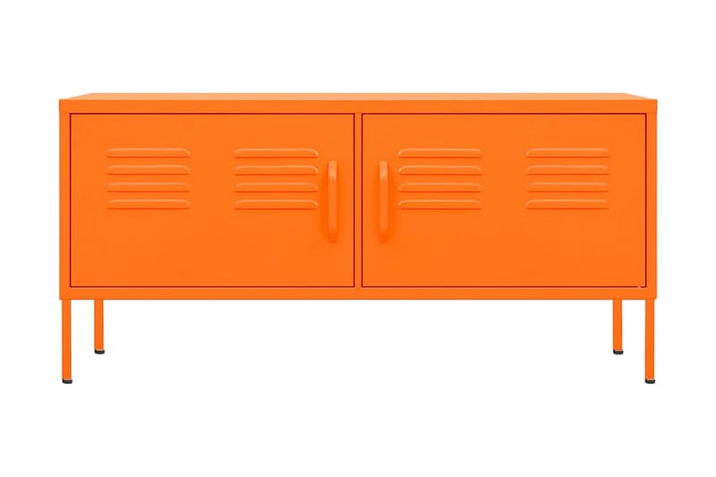 Tv-bänk orange 105x35x50 cm stål - Orange - Möbler - Tv möbel & mediamöbel - TV bänk & mediabänk