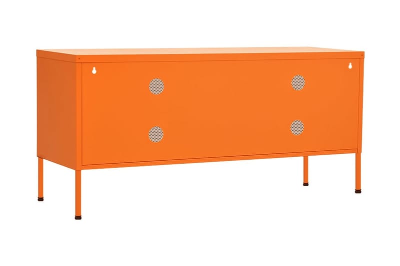 Tv-bänk orange 105x35x50 cm stål - Orange - TV bänk & mediabänk