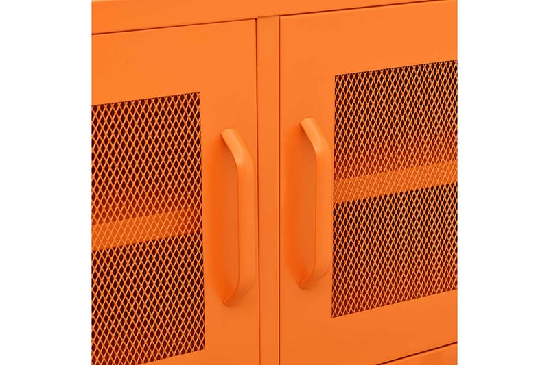 Tv-bänk orange 105x35x50 cm stål - Orange - Möbler - Tv möbel & mediamöbel - TV bänk & mediabänk
