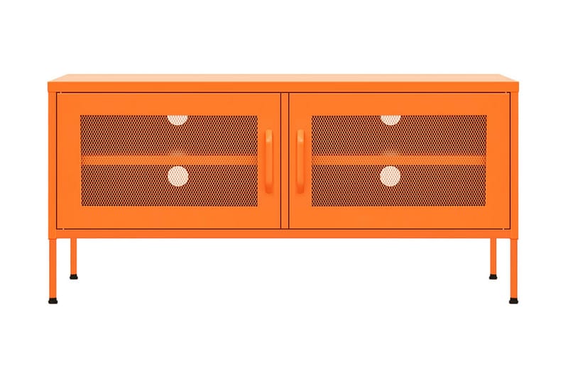 Tv-bänk orange 105x35x50 cm stål - Orange - Möbler - Tv möbel & mediamöbel - TV bänk & mediabänk