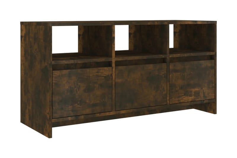 TV-bänk rökfärgad ek 102x37,5x52,5 cm spånskiva - Brun - Möbler - Tv möbel & mediamöbel - TV bänk & mediabänk