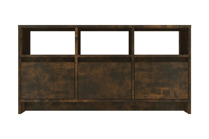 TV-bänk rökfärgad ek 102x37,5x52,5 cm spånskiva - Brun - Möbler - Tv möbel & mediamöbel - TV bänk & mediabänk