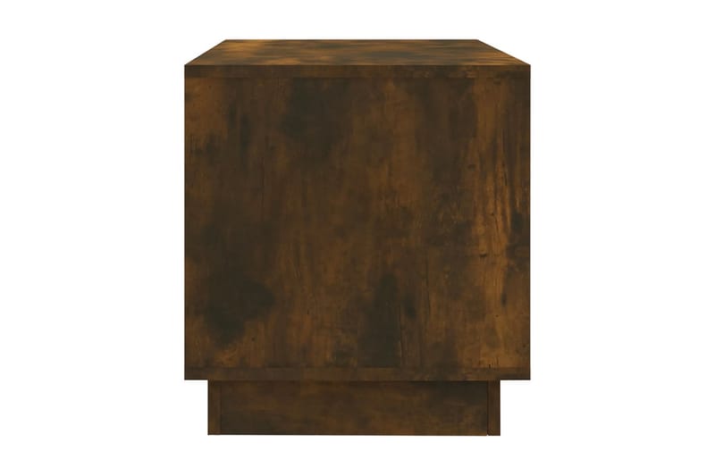 TV-bänk rökfärgad ek 102x41x44 cm spånskiva - Brun - Möbler - Tv möbel & mediamöbel - TV bänk & mediabänk