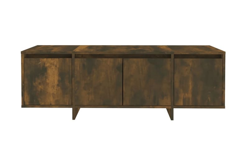 TV-bänk rökfärgad ek 120x30x40,5 cm spånskiva - Brun - Möbler - Tv möbel & mediamöbel - TV bänk & mediabänk