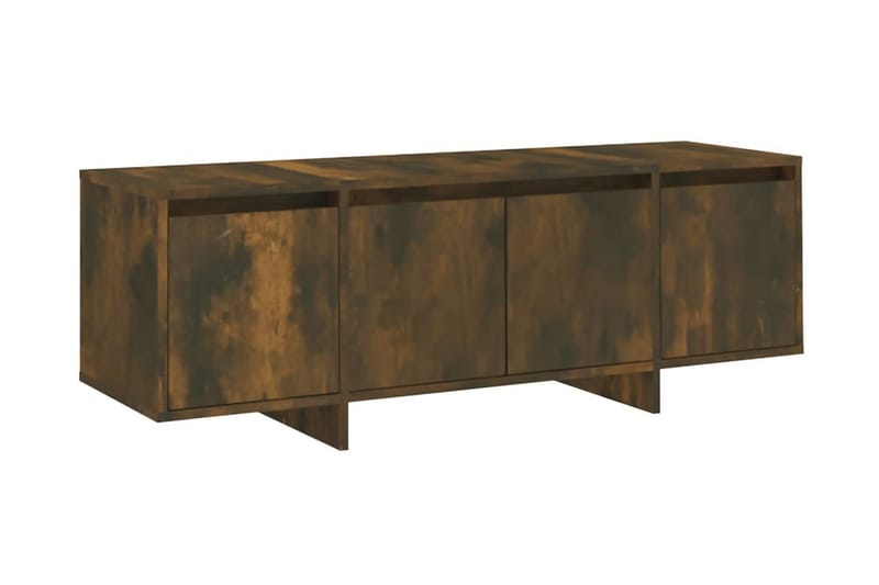 TV-bänk rökfärgad ek 120x30x40,5 cm spånskiva - Brun - Möbler - Tv möbel & mediamöbel - TV bänk & mediabänk