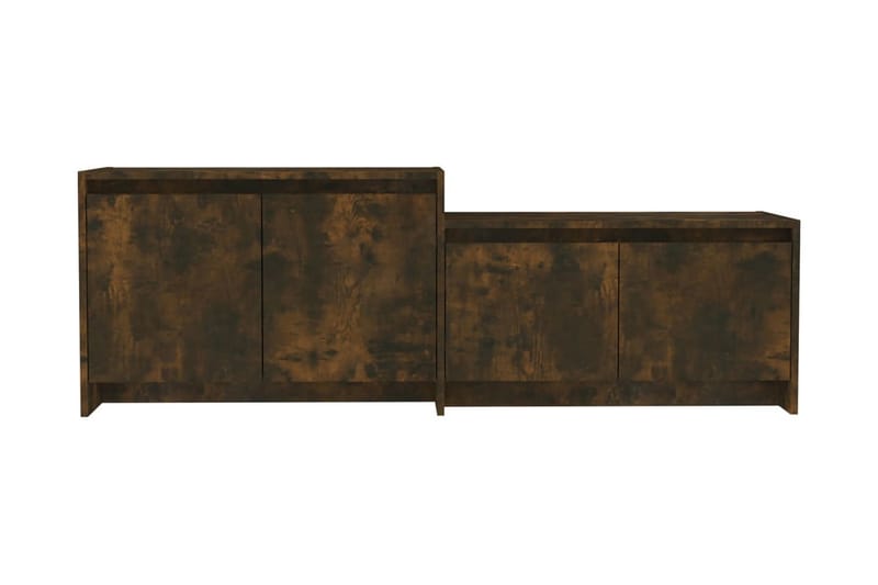 TV-bänk rökfärgad ek 146,5x35x50 cm spånskiva - Brun - Möbler - Tv möbel & mediamöbel - TV bänk & mediabänk