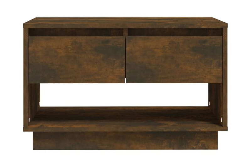 TV-bänk rökfärgad ek 70x41x44 cm spånskiva - Brun - Möbler - Tv möbel & mediamöbel - TV bänk & mediabänk