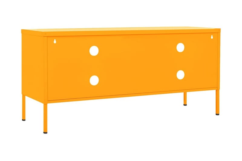 Tv-bänk senapsgul 105x35x50 cm stål - Gul - Möbler - Tv möbel & mediamöbel - TV bänk & mediabänk