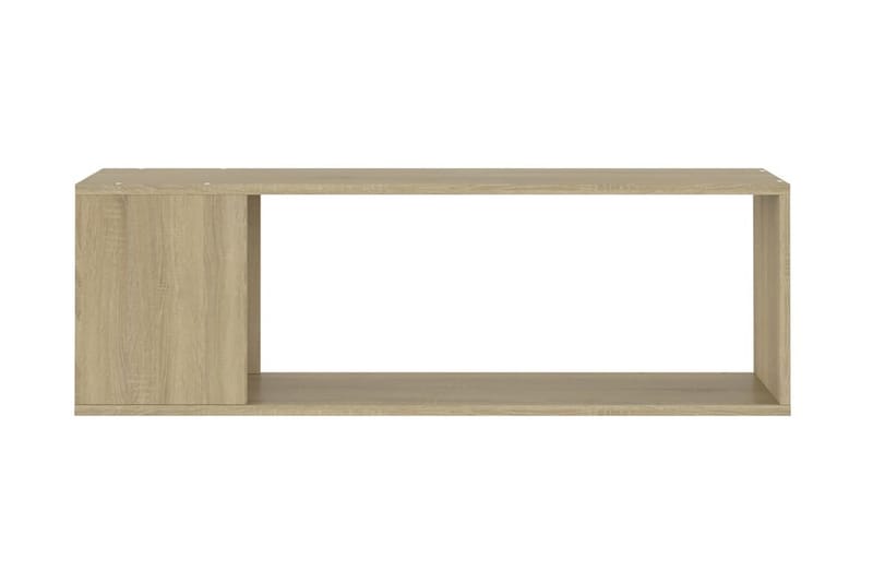 TV-bänk sonoma-ek 100x24x32 cm spånskiva - Brun - Möbler - Tv möbel & mediamöbel - TV bänk & mediabänk