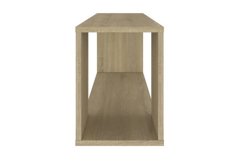 TV-bänk sonoma-ek 100x24x32 cm spånskiva - Brun - Möbler - Tv möbel & mediamöbel - TV bänk & mediabänk