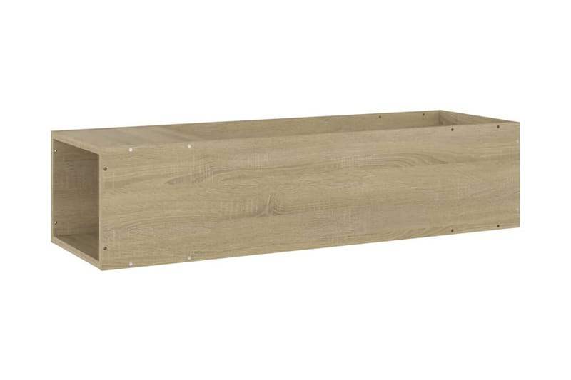TV-bänk sonoma-ek 100x24x32 cm spånskiva - Brun - Möbler - Tv möbel & mediamöbel - TV bänk & mediabänk