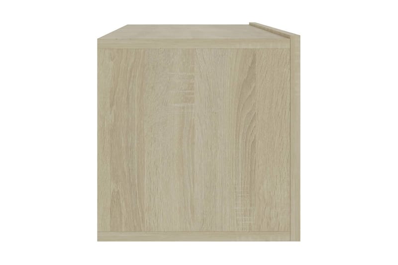 TV-bänk sonoma-ek 100x30x30 cm spånskiva - Brun - Möbler - Tv möbel & mediamöbel - TV bänk & mediabänk