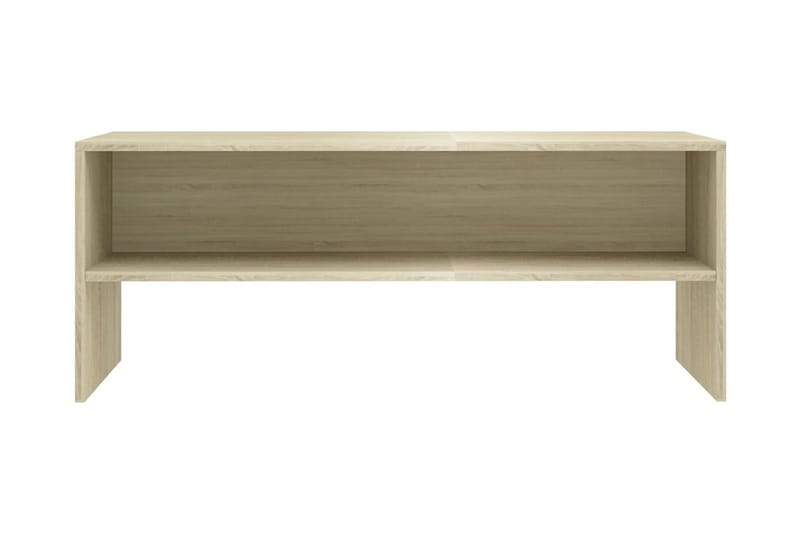 TV-bänk sonoma ek 100x40x40 cm spånskiva - Brun - Möbler - Tv möbel & mediamöbel - TV bänk & mediabänk
