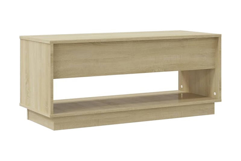 TV-bänk sonoma ek 102x41x44 cm spånskiva - Beige - Möbler - Tv möbel & mediamöbel - TV bänk & mediabänk