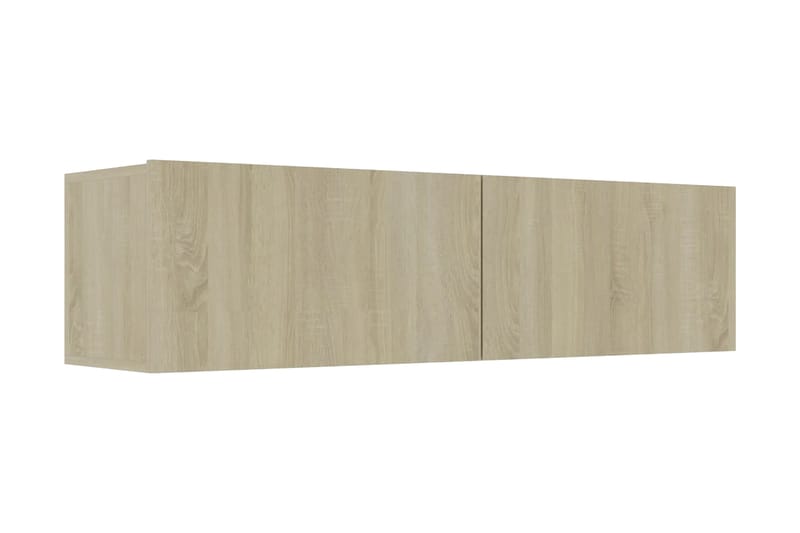 TV-bänk sonoma-ek 120x30x30 cm spånskiva - Brun - Möbler - Tv möbel & mediamöbel - TV bänk & mediabänk