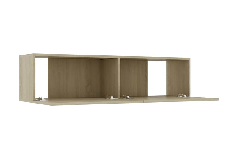 TV-bänk sonoma-ek 120x30x30 cm spånskiva - Brun - Möbler - Tv möbel & mediamöbel - TV bänk & mediabänk