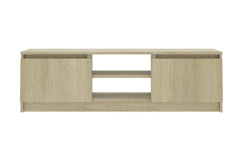 TV-bänk sonoma ek 120x30x35,5 cm spånskiva - Brun - Möbler - Tv möbel & mediamöbel - TV bänk & mediabänk
