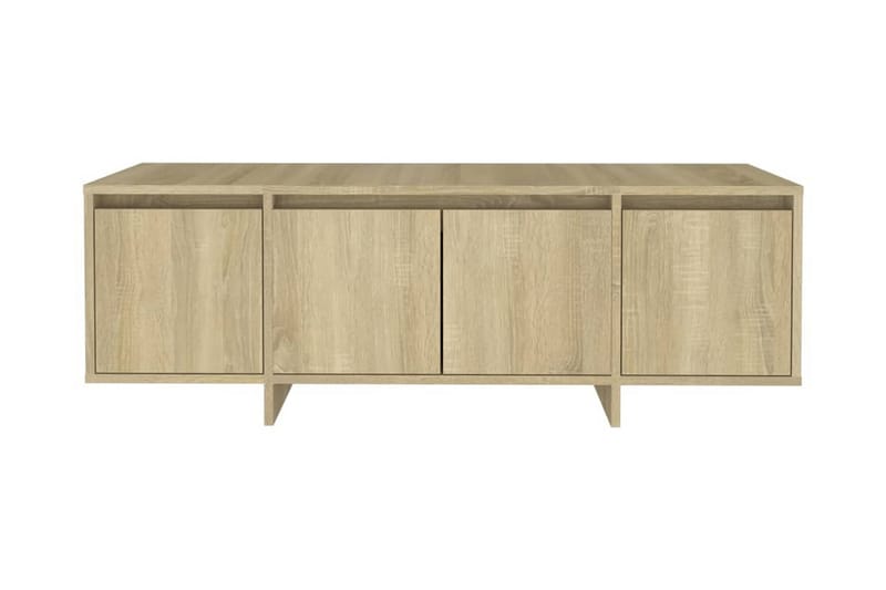 Tv-bänk sonoma-ek 120x30x40,5 cm spånskiva - Beige - Möbler - Tv möbel & mediamöbel - TV bänk & mediabänk