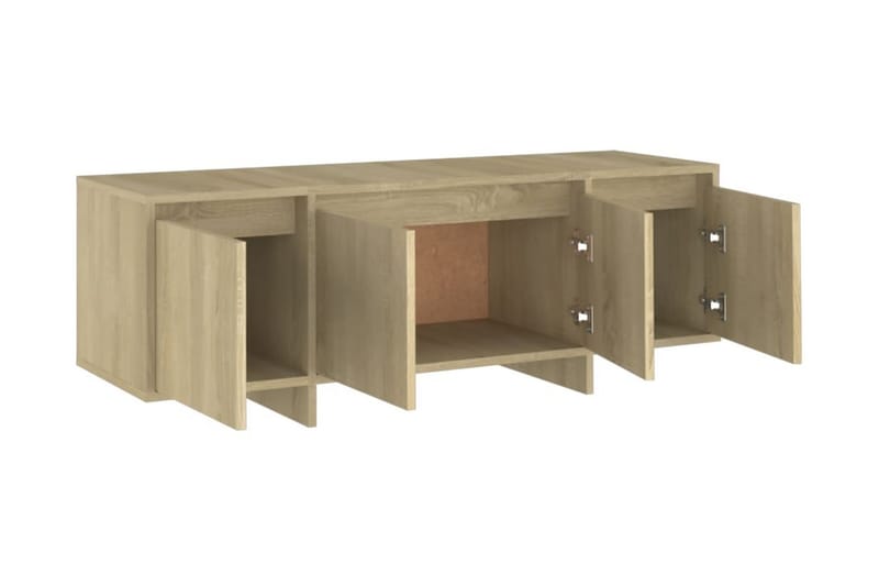 Tv-bänk sonoma-ek 120x30x40,5 cm spånskiva - Beige - Möbler - Tv möbel & mediamöbel - TV bänk & mediabänk