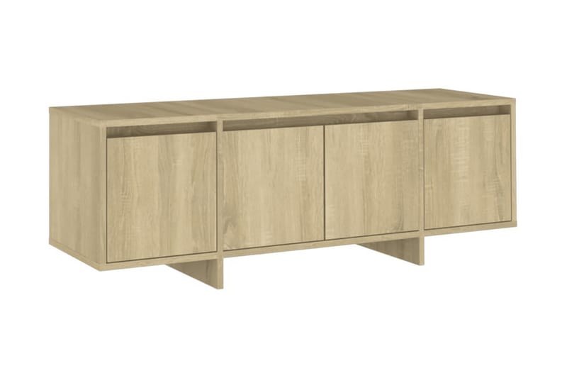 Tv-bänk sonoma-ek 120x30x40,5 cm spånskiva - Beige - TV bänk & mediabänk