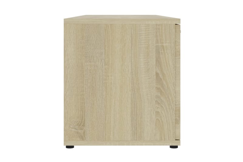 TV-bänk sonoma-ek 120x34x37 cm spånskiva - Brun - Möbler - Tv möbel & mediamöbel - TV bänk & mediabänk