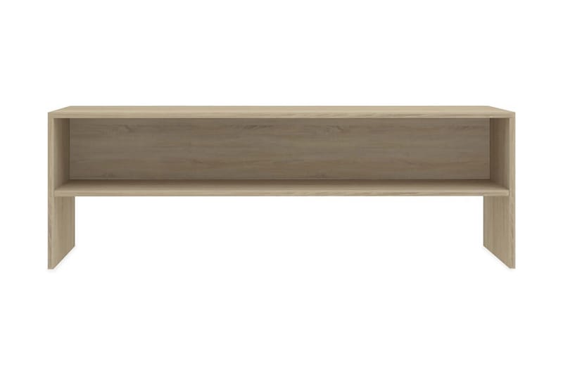 TV-bänk sonoma ek 120x40x40 cm spånskiva - Brun - Möbler - Tv möbel & mediamöbel - TV bänk & mediabänk
