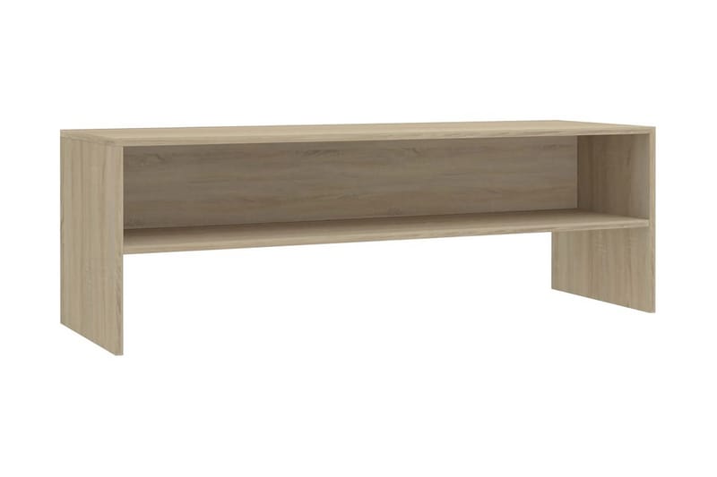 TV-bänk sonoma ek 120x40x40 cm spånskiva - Brun - Möbler - Tv möbel & mediamöbel - TV bänk & mediabänk