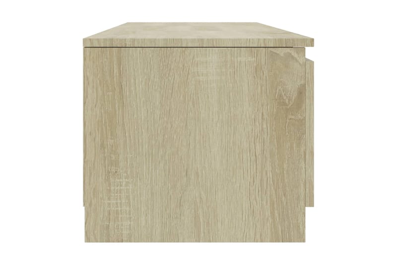 TV-bänk sonoma-ek 140x40x35,5 cm spånskiva - Brun - Möbler - Tv möbel & mediamöbel - TV bänk & mediabänk