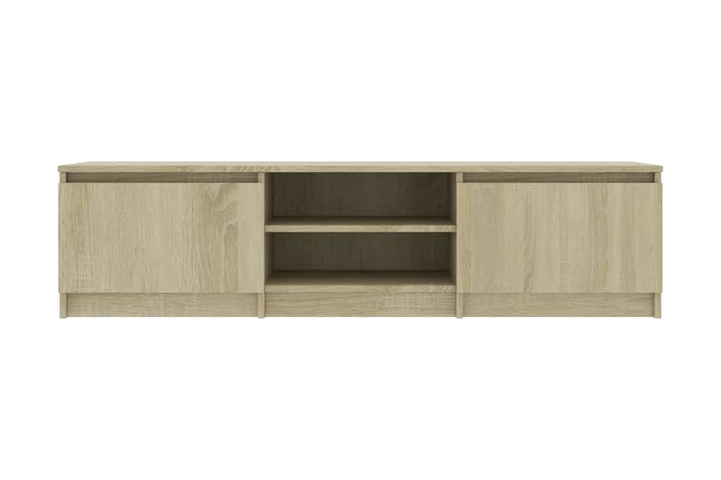 TV-bänk sonoma-ek 140x40x35,5 cm spånskiva - Brun - Möbler - Tv möbel & mediamöbel - TV bänk & mediabänk