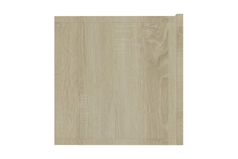 TV-bänk sonoma-ek 80x30x30 cm spånskiva - Brun - Möbler - Tv möbel & mediamöbel - TV bänk & mediabänk