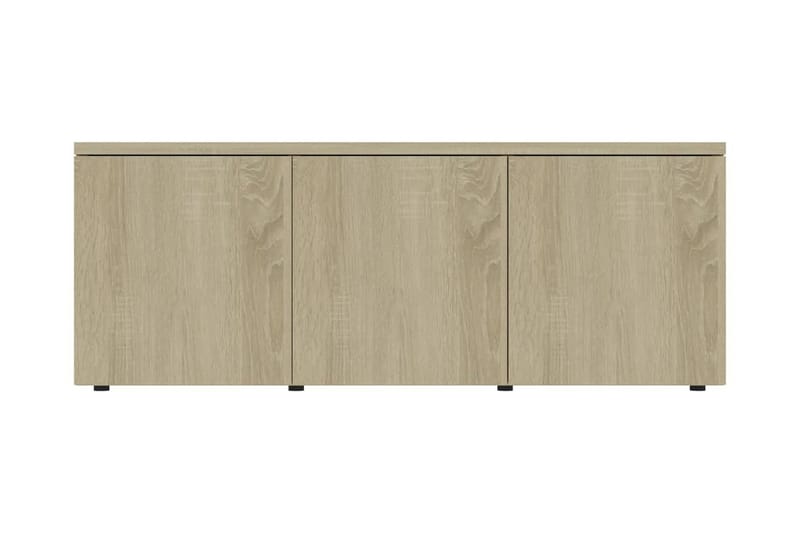 TV-bänk sonoma-ek 80x34x30 cm spånskiva - Brun - Möbler - Tv möbel & mediamöbel - TV bänk & mediabänk