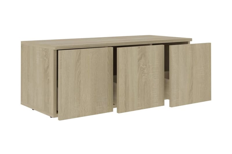 TV-bänk sonoma-ek 80x34x30 cm spånskiva - Brun - Möbler - Tv möbel & mediamöbel - TV bänk & mediabänk