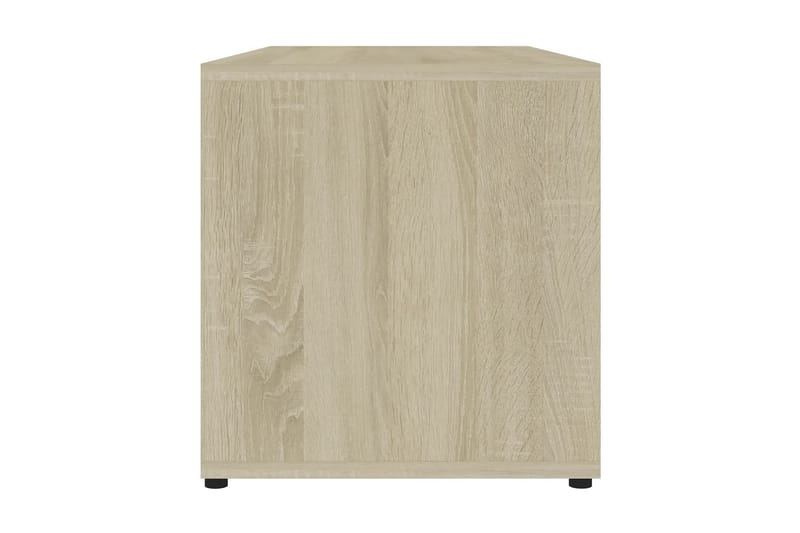 TV-bänk sonoma-ek 80x34x36 cm spånskiva - Brun - Möbler - Tv möbel & mediamöbel - TV bänk & mediabänk