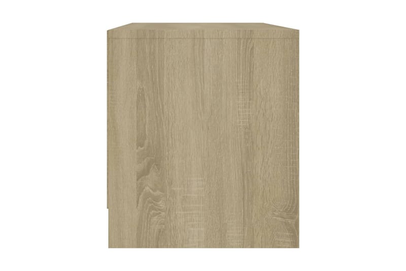 TV-bänk sonoma-ek 90x35x40 cm spånskiva - Beige - Möbler - Tv möbel & mediamöbel - TV bänk & mediabänk