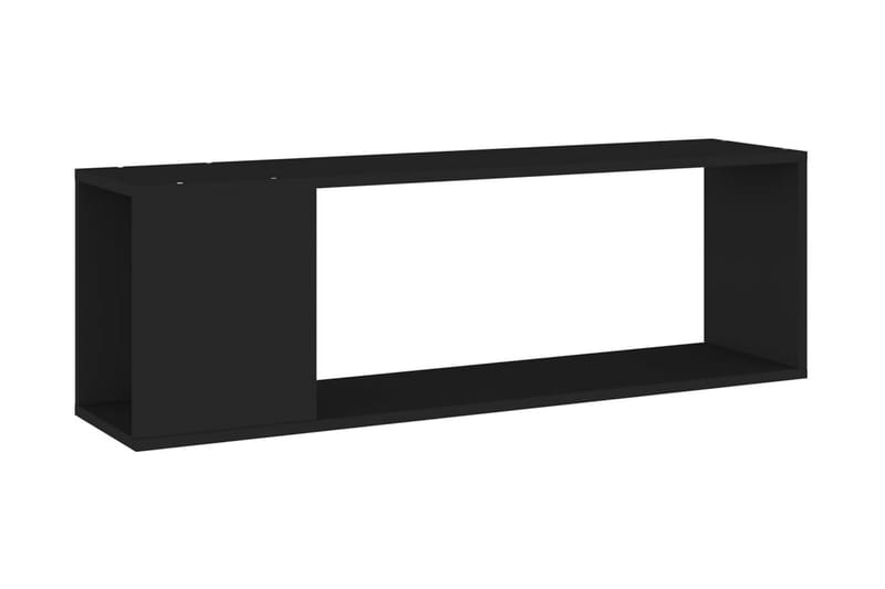 TV-bänk svart 100x24x32 cm spånskiva - Svart - Möbler - Tv möbel & mediamöbel - TV bänk & mediabänk