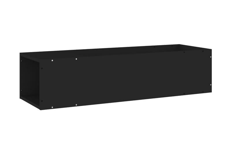 TV-bänk svart 100x24x32 cm spånskiva - Svart - Möbler - Tv möbel & mediamöbel - TV bänk & mediabänk